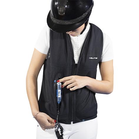 ADULT AIRBAG VEST (unisex) - Helite Zip’In 2  - سترة حماية هوائية لركوب الخيل