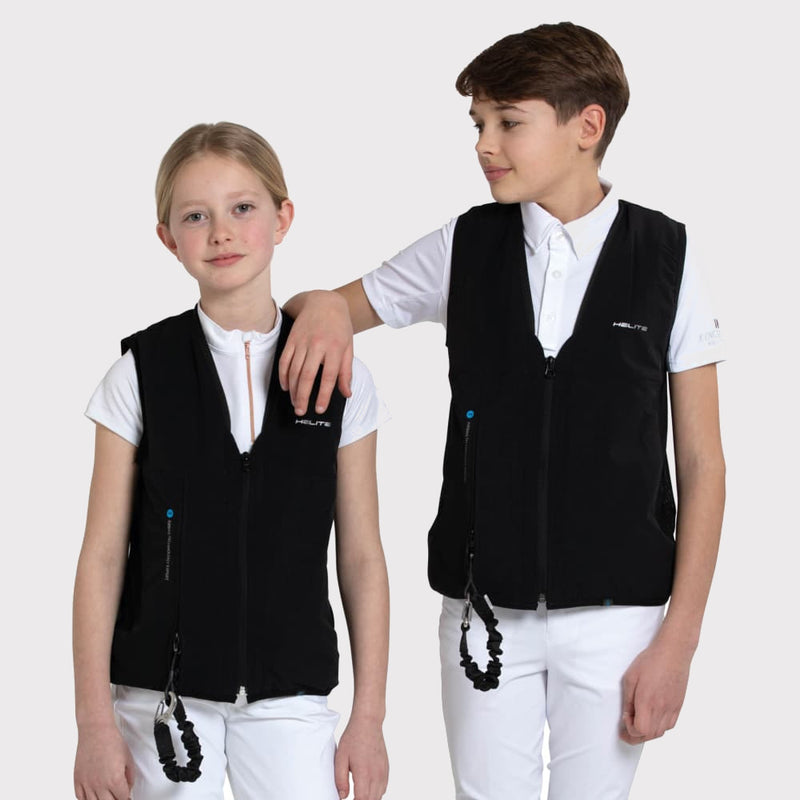 CHILD AIRBAG VEST - Helite Zip’In 2 - سترة حماية هوائية لركوب الخيل للأطفال